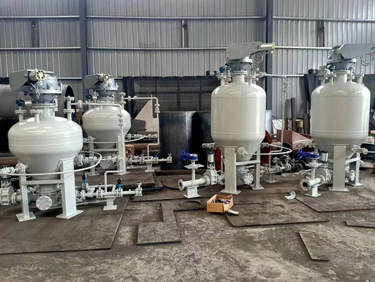 300t / H Pompa Sistem Penyampaian Bubuk Pneumatik Fase Padat Untuk Hopper Semen