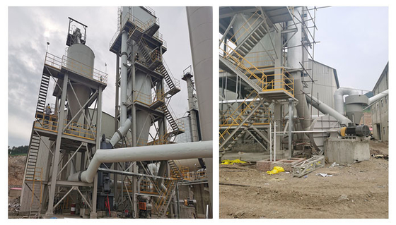 325 Mesh Kapur Pabrik Vertikal Roller Pulverizer Untuk Kalsit Dolomit Feldspar
