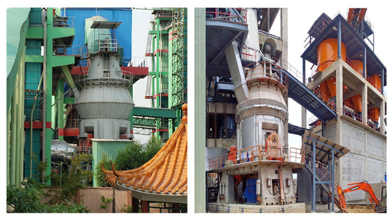 1-45 t / jam Peralatan Pabrik Penggilingan Bentonit Vertikal 55kw-710kw