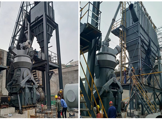 Desulfurisasi Bubuk Batu Kapur Vertikal Grinding Mill Efisiensi Tinggi