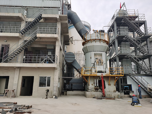 Industri Vertikal Bauksit Batu Kapur Gypsum Powder Grinding Mill Disesuaikan