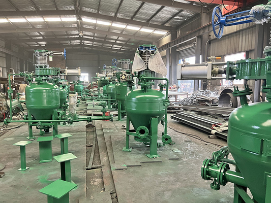 Tekanan Positif Fase Padat Pneumatic Conveying Bin Pump Pneumatic Conveyor Untuk Dolomite / Fly Ash / Gypsum / Hydrated Lime